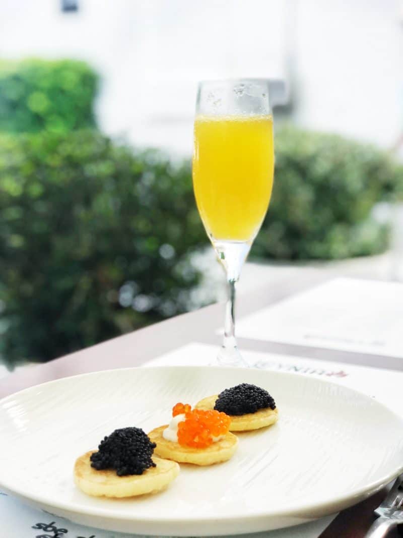 caviar and champaign