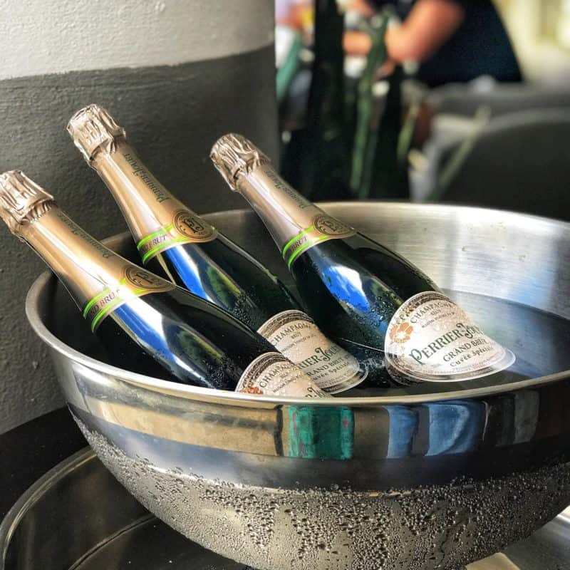 champagne in a bucket